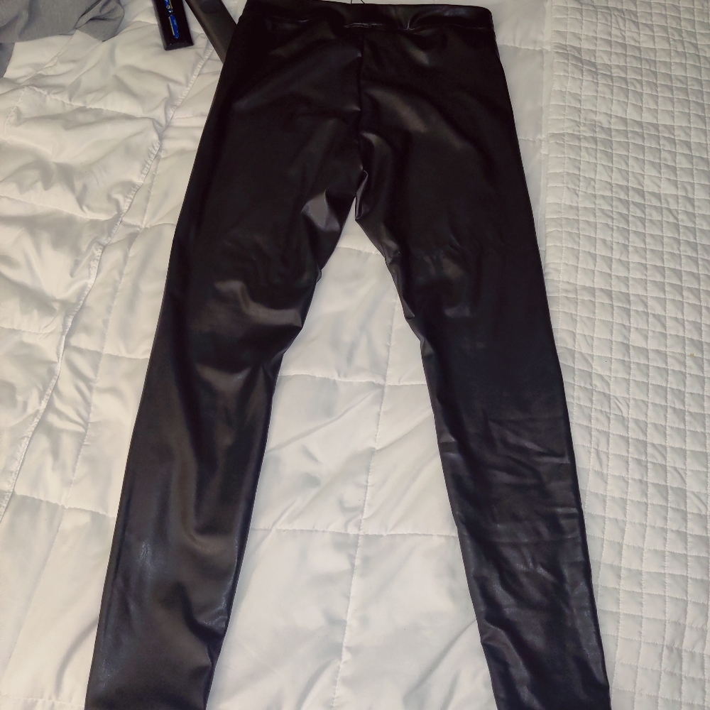 Express leather look alike leggings from Express